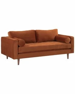 TOV Furniture Cave Sienna Velvet Loveseat Home Sofas & Sectionals