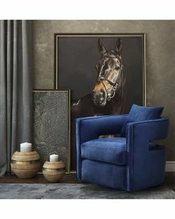 TOV Furniture Kennedy Velvet Swivel Chair Home Accent Chairs -TOV Shop 3050441638 RLLZ 2