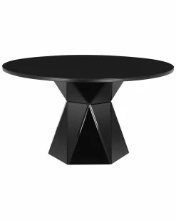 TOV Furniture Iris Glass Dining Table Home Dining Tables