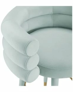 TOV Betty Blue Sea Velvet Counter Stool Home Dining Chairs & Stools -TOV Shop 3050475070 RLLZ 4