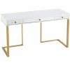 TOV Janie White Lacquer Desk Home Desks & Storage