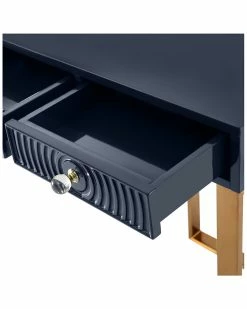 TOV Janie Blue Lacquer Desk Home Desks & Storage -TOV Shop 3050475081 RLLZ 3