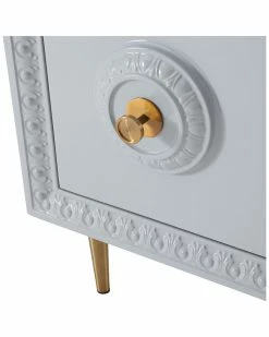 TOV Bovey Light Grey Lacquer Desk Home Desks & Storage -TOV Shop 3050475085 RLLZ 4