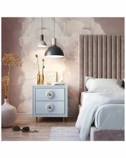 TOV Bovey Light Grey Lacquer Side Table Home End & Side Tables 7 TOV Bovey Light Grey Lacquer Side Table Home End & Side Tables -TOV Shop 3050475087 RLLZ 4