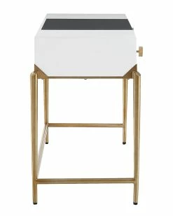 TOV Bajo White Lacquer Desk Home Desks & Storage -TOV Shop 3050475088 RLLZ 4