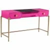 TOV Bajo Pink Lacquer Desk Home Desks & Storage