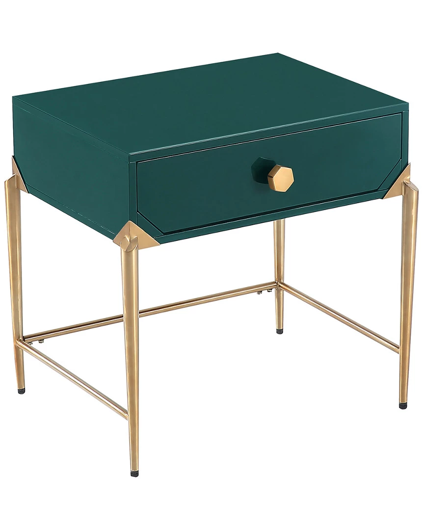 TOV Bajo Green Lacquer Side Table Home Desks & Storage 1 TOV Bajo Green Lacquer Side Table Home Desks & Storage