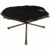 TOV Serra Black Stone Cocktail Table Home Coffee Tables