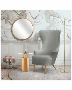 TOV Furniture Julia Grey Wingback Chair Home Accent Chairs -TOV Shop 3050475101 RLLZ 5