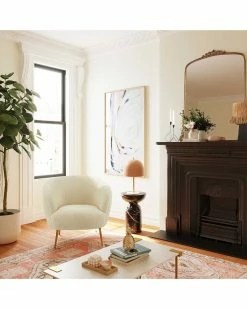 TOV Presley Faux Sheepskin Chair Home Accent Chairs -TOV Shop 3050476690 RLLZ 2