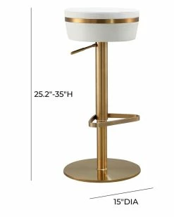 TOV Furniture Astro Adjustable Stool Home Dining Chairs & Stools -TOV Shop 3050478438 RLLZ 3