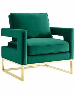 TOV Furniture Avery Velvet Chair Home Accent Chairs