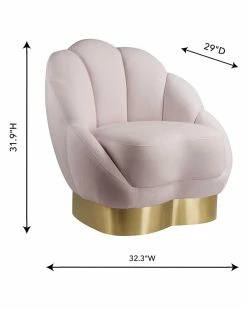 TOV Furniture Bloom Velvet Chair Home Accent Chairs -TOV Shop 3050482576 RLLZ 5