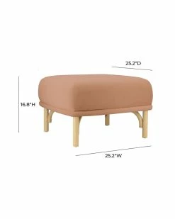 TOV Furniture Desiree Velvet Ottoman Home Ottomans & Poufs -TOV Shop 3050489205 RLLZ 3