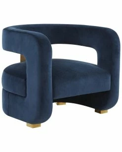 TOV Ayanna Velvet Accent Chair Home Accent Chairs