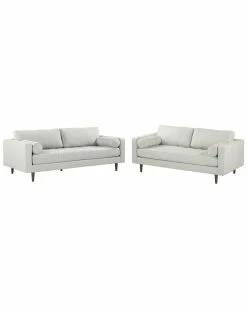 TOV Furniture Cave Tweed Living Room Set Home Sofas & Sectionals