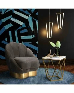 TOV Furniture Bloom Velvet Chair Home Accent Chairs -TOV Shop 3050518023 RLLZ 2