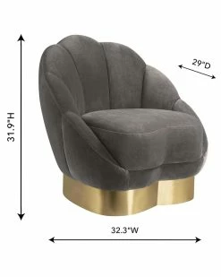 TOV Furniture Bloom Velvet Chair Home Accent Chairs -TOV Shop 3050518023 RLLZ 4