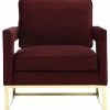 TOV Furniture Avery Velvet Chair Home Accent Chairs