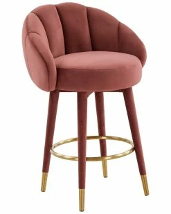 TOV Furniture Myla Swivel Counter Stool Home Dining Chairs & Stools