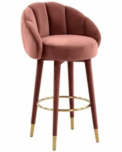 TOV Furniture Myla Swivel Bar Stool Home Dining Chairs & Stools