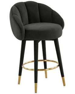 TOV Furniture Myla Swivel Counter Stool Home Dining Chairs & Stools