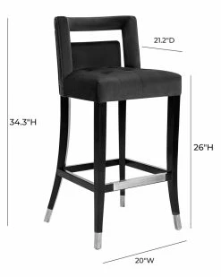TOV Furniture Hart Velvet Counter Stool Home Dining Chairs & Stools -TOV Shop 3050518353 RLLZ 3