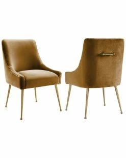 TOV Furniture Beatrix Velvet Side Chair Home End & Side Tables