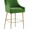 TOV Furniture Beatrix Velvet Bar Stool Home Dining Chairs & Stools