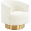 TOV Furniture Stella Velvet Swivel Chair Home Accent Chairs