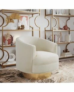 TOV Furniture Stella Velvet Swivel Chair Home Accent Chairs -TOV Shop 3050518369 RLLZ 2