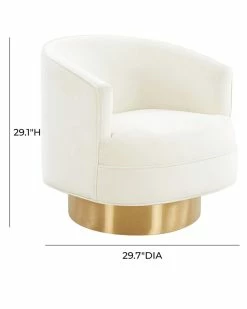 TOV Furniture Stella Velvet Swivel Chair Home Accent Chairs -TOV Shop 3050518369 RLLZ 3