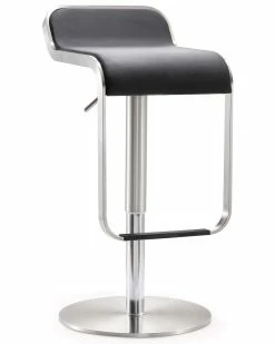 TOV Furniture Napoli Adjustable Bar Stool Home Dining Chairs & Stools