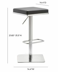 TOV Furniture Bari Adjustable Bar Stool Home Dining Chairs & Stools -TOV Shop 3050518385 RLLZ 2
