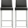 TOV Furniture Set Of 2 Denmark Counter Stools Home Dining Chairs & Stools