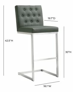 TOV Furniture Set Of 2 Helsinki Bar Stools Home Dining Chairs & Stools -TOV Shop 3050518400 RLLZ 2