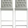TOV Furniture Set Of 2 Helsinki Bar Stools Home Dining Chairs & Stools