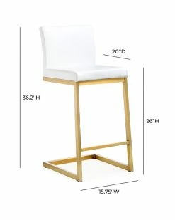 TOV Furniture Set Of 2 Parma Counter Stools Home Dining Chairs & Stools -TOV Shop 3050518412 RLLZ 3