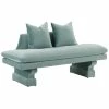 TOV Furniture Hyde Velvet Pedestal Sofa Home Sofas & Sectionals