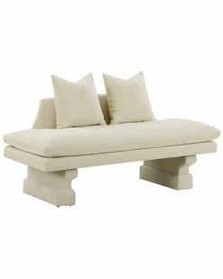 TOV Furniture Hyde Velvet Pedestal Sofa Home Sofas & Sectionals