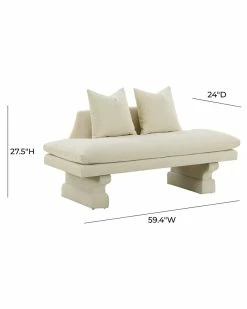 TOV Furniture Hyde Velvet Pedestal Sofa Home Sofas & Sectionals -TOV Shop 3050518426 RLLZ 3