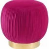 TOV Furniture Tulip Velvet Ottoman Home Ottomans & Poufs
