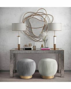 TOV Furniture Tulip Velvet Ottoman Home Ottomans & Poufs -TOV Shop 3050518430 RLLZ 2