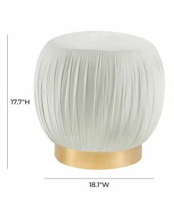 TOV Furniture Tulip Velvet Ottoman Home Ottomans & Poufs -TOV Shop 3050518430 RLLZ 3