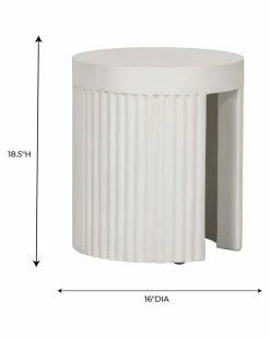 TOV Furniture Wave Concrete Stool Home Accent Chairs -TOV Shop 3050518439 RLLZ 3