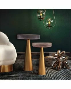 TOV Furniture Alo Large Glass Side Table Home End & Side Tables -TOV Shop 3050518449 RLLZ 2