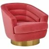 TOV Furniture Canyon Velvet Swivel Chair Home Accent Chairs