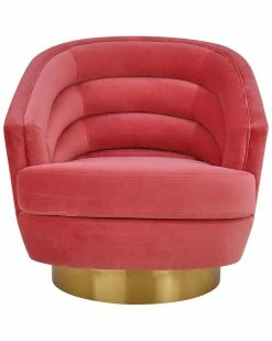 TOV Furniture Canyon Velvet Swivel Chair Home Accent Chairs -TOV Shop 3050518960 RLLZ 3