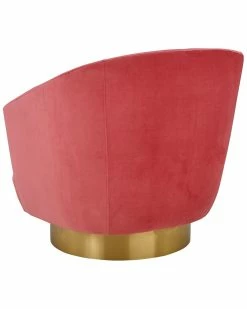 TOV Furniture Canyon Velvet Swivel Chair Home Accent Chairs -TOV Shop 3050518960 RLLZ 4