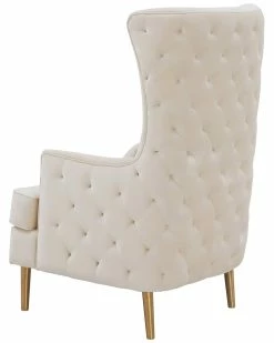 TOV Furniture Alina Tall Tufted Back Chair Home Accent Chairs -TOV Shop 3050518961 RLLZ 4